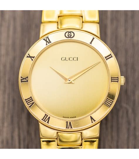 classic gucci gold watch